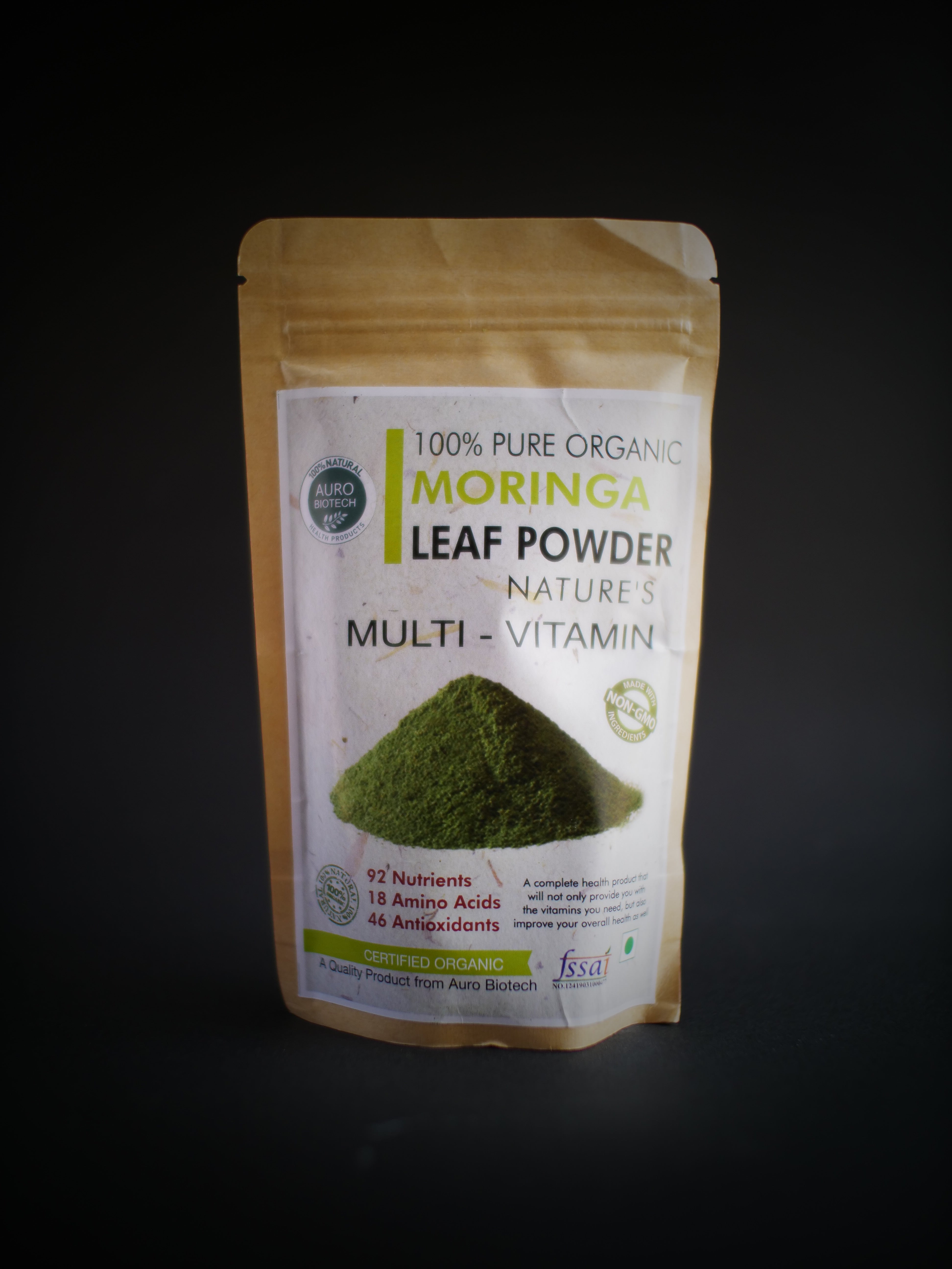 100% PURE MORINGA LEAF POWDER 限定2個【ORGANIC | 100g】