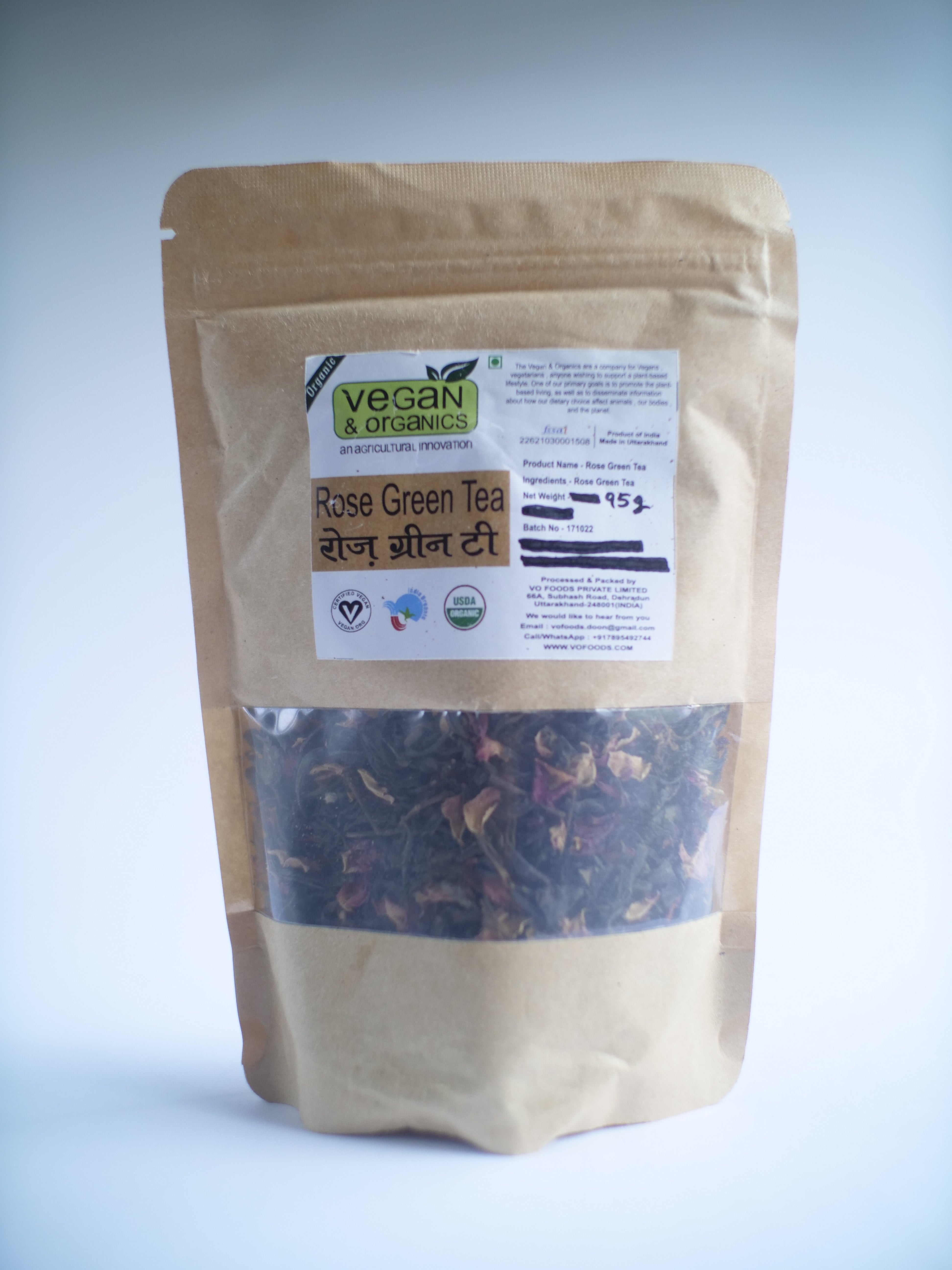 ROSE GREEN TEA【ORGANIC | 95g】