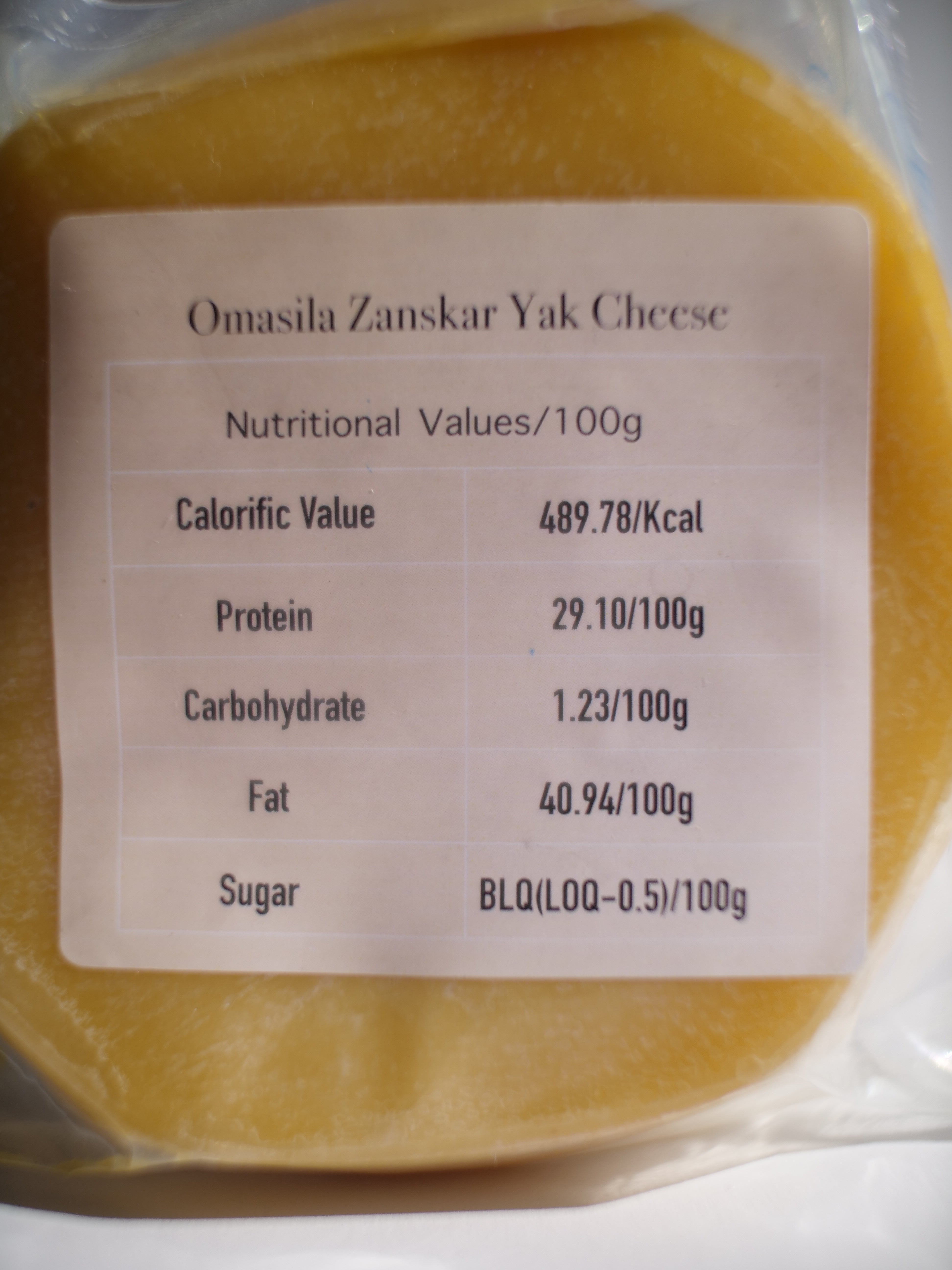 OMASILA ZANSKAR YAK CHEESE【350g】