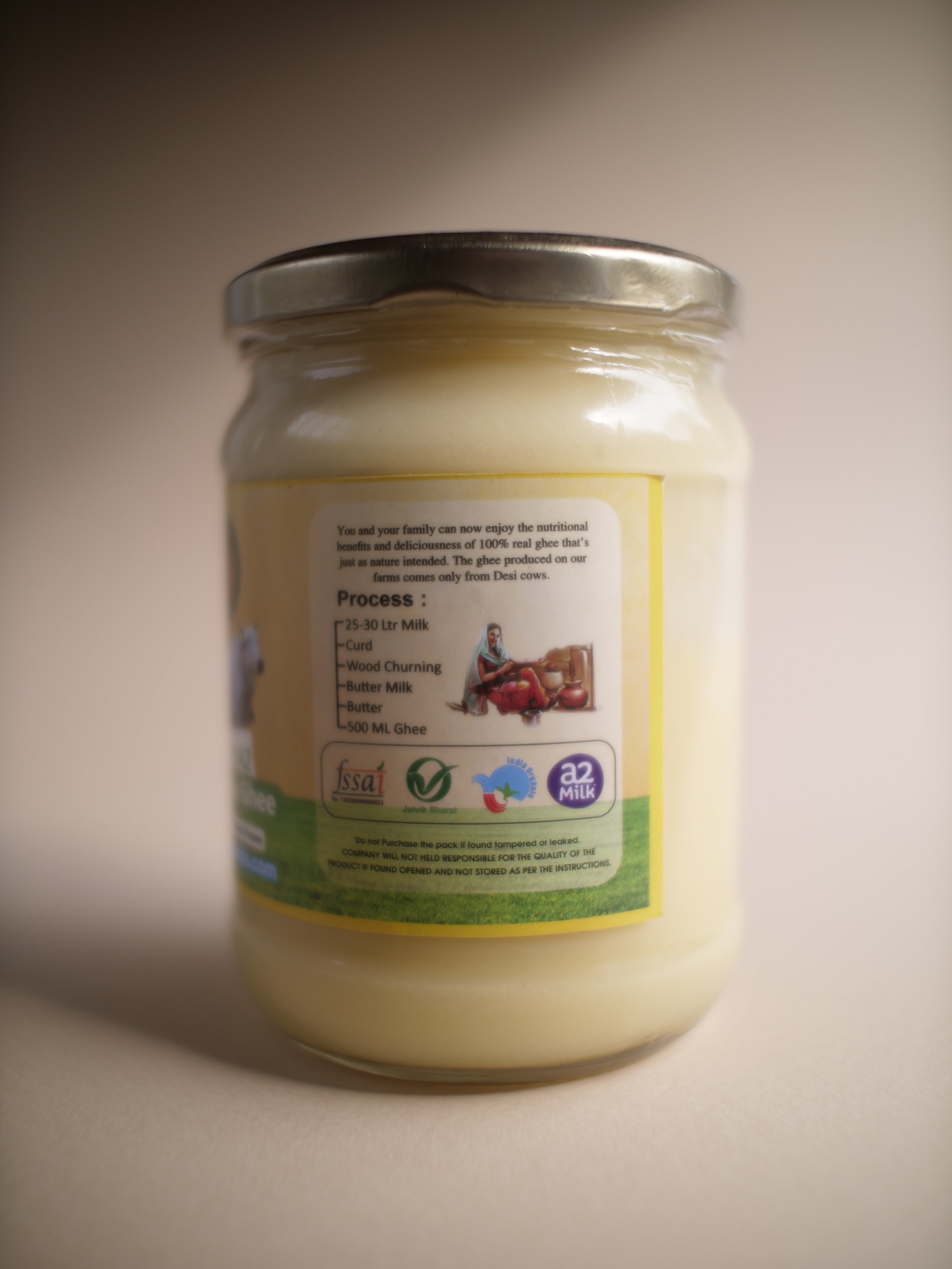 FRESH A2 BILONA DESI COW GHEE【日本未発売 | ORGANIC | 500g】