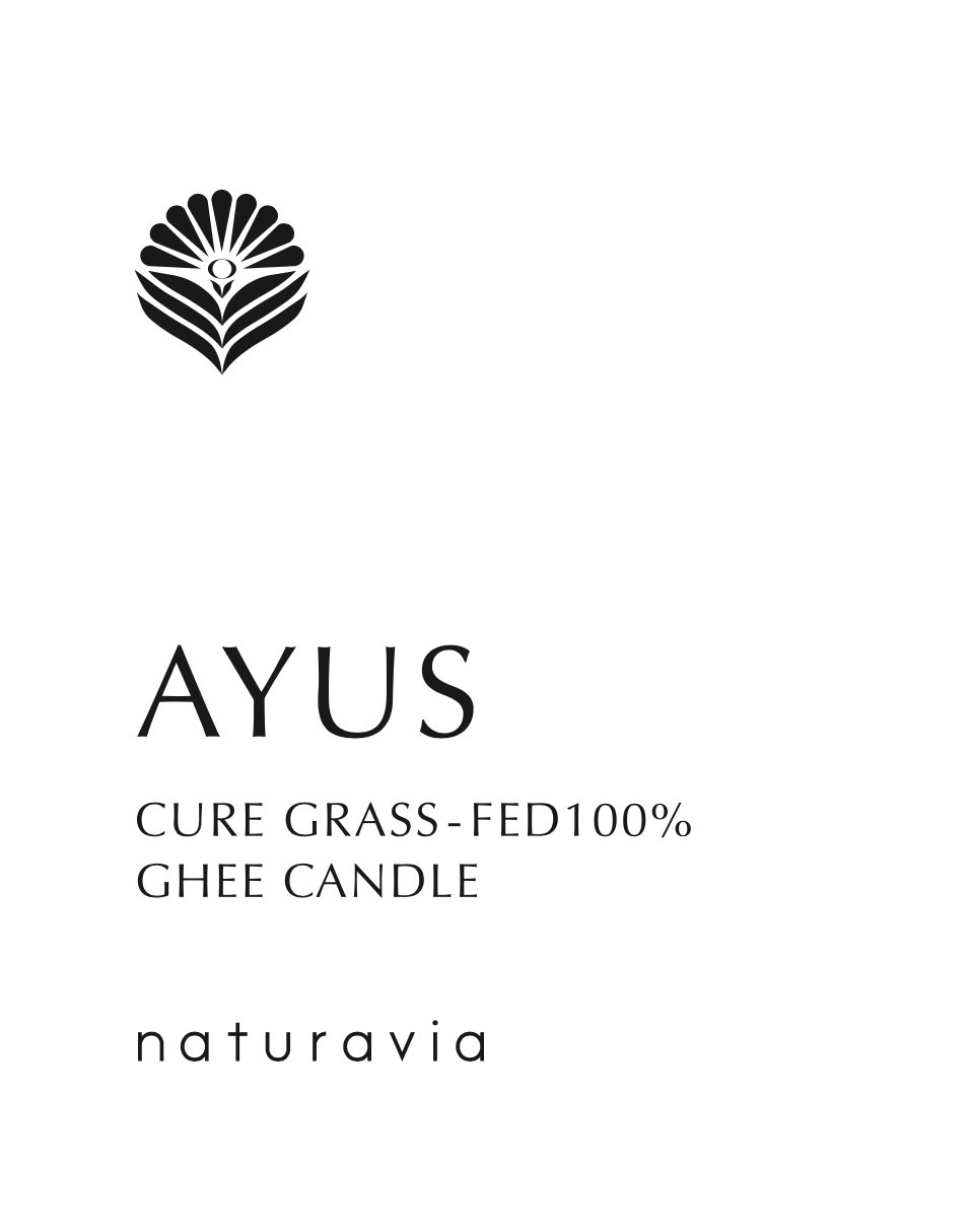 【NEW】AYUS CURE GRASS-FED100% GHEE CANDLE[70g]