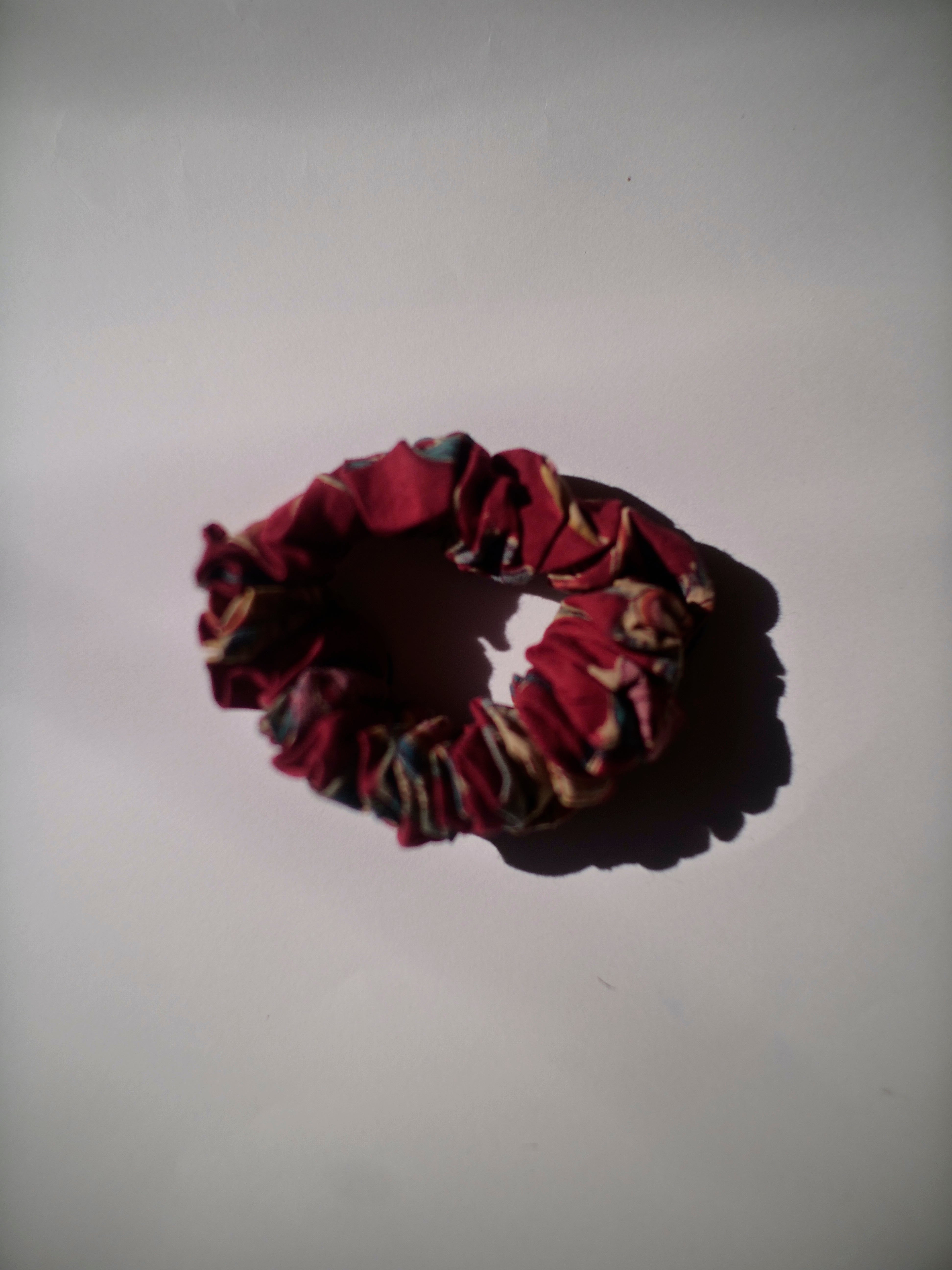 SCRUNCHY DEEP RED【FREE SIZE】